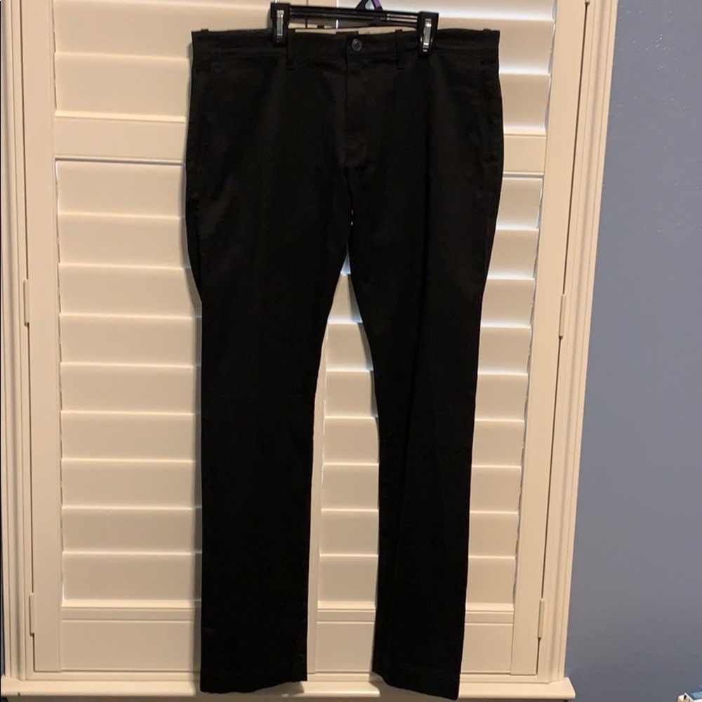 J.Crew Black Slim Fit Stretch Black Chino Pants